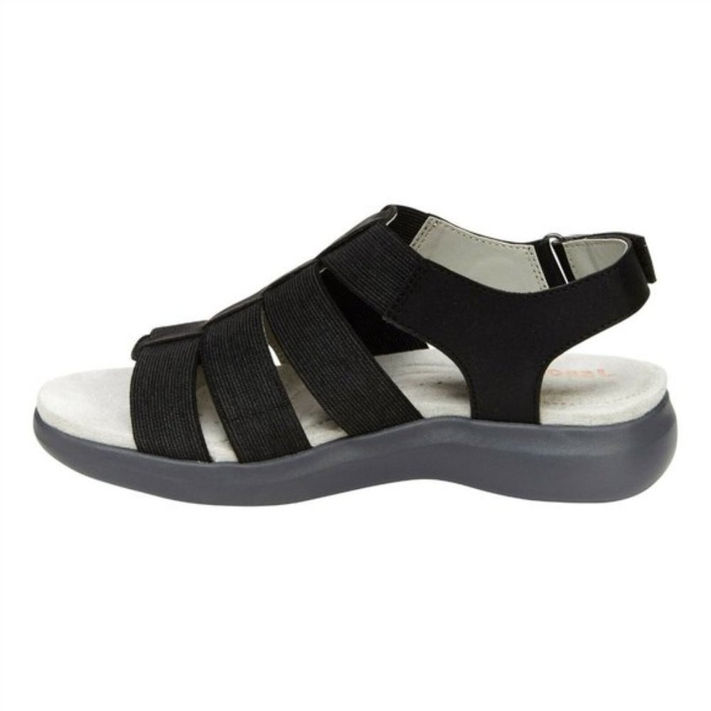 JSport by Jambu Women's Cara Lightweight Slip on Sandals-- Black - Picture 6 of 9